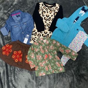 Girls size 2t fall/winter lot (6 pcs)
